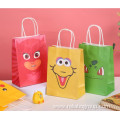 Tote fashion kraft paper bags with handles